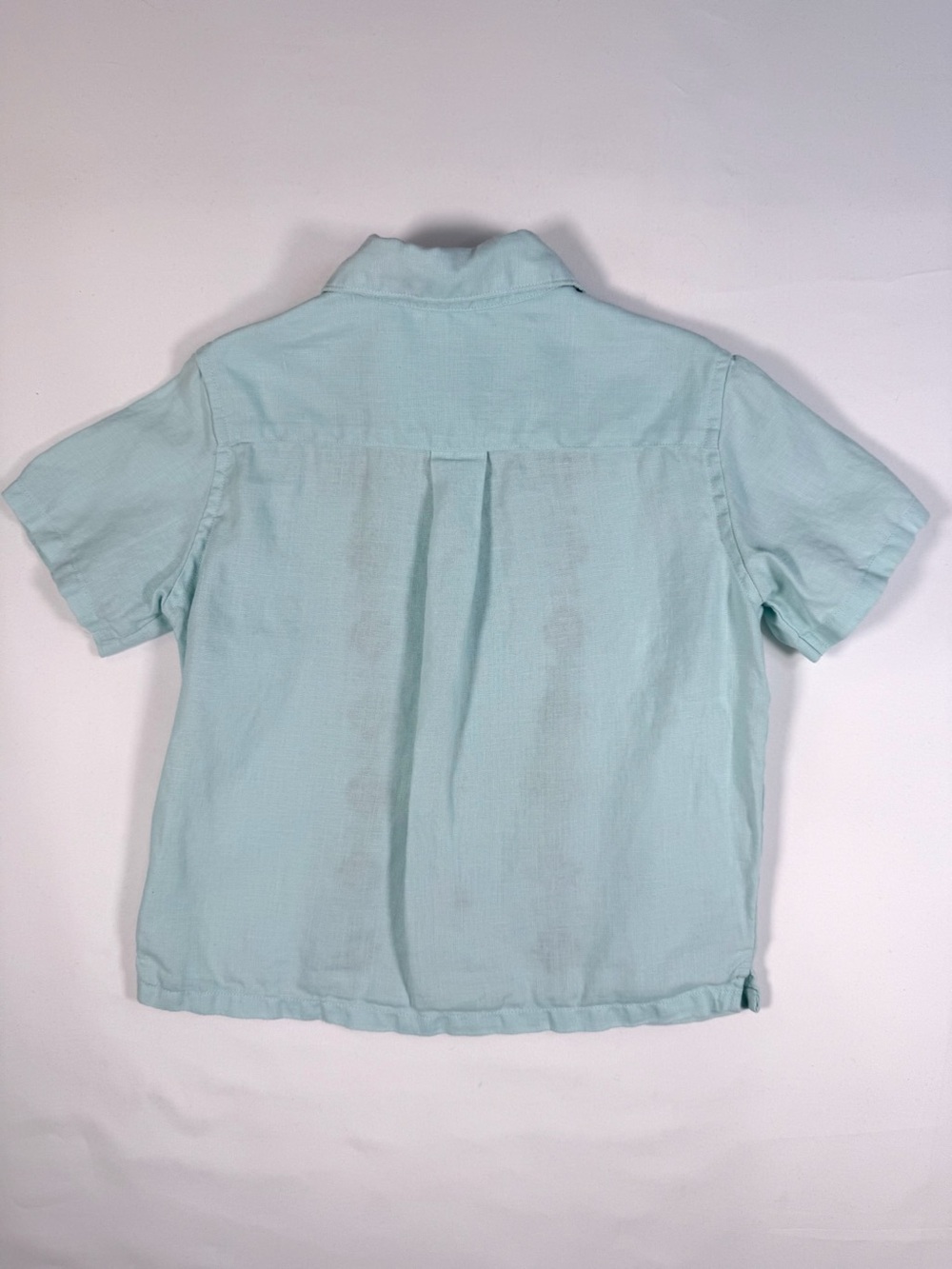 JANE AND JACK Boys Size 4 Linen Hawaiian Retro Coastal Tropical Button Up Shirt - Picture 10 of 10